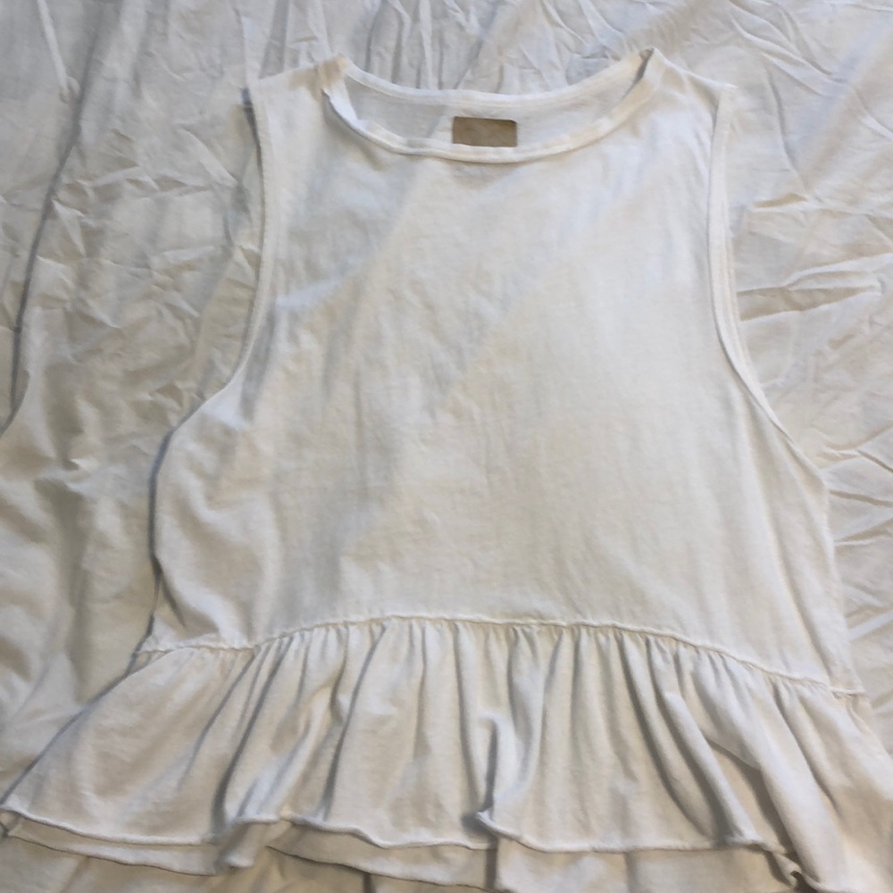 White flowy tank